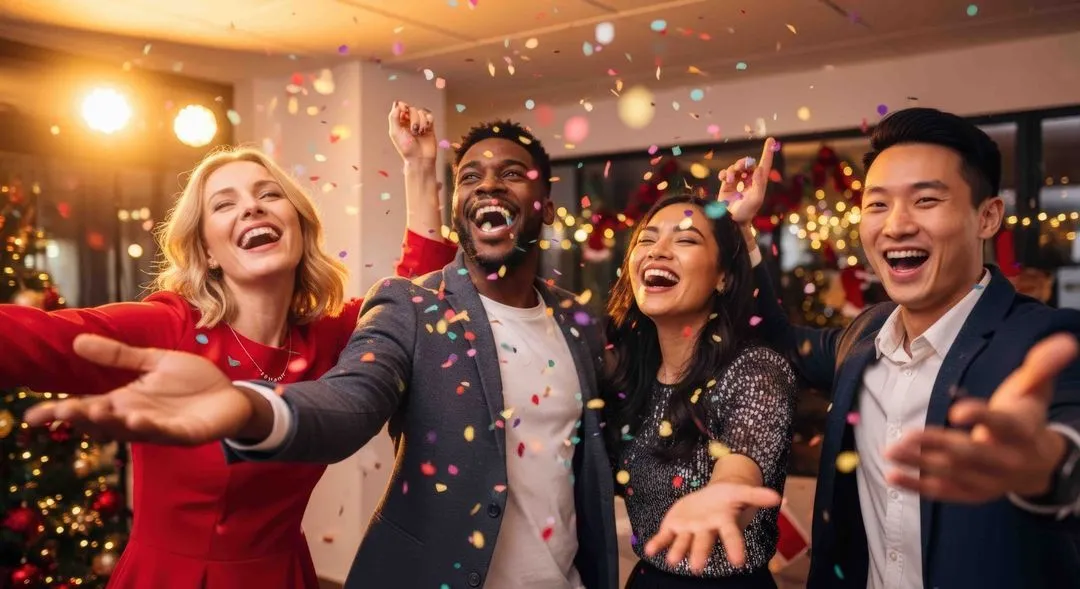Professionelle Ton- und Lichttechnik bei einem Firmenevent