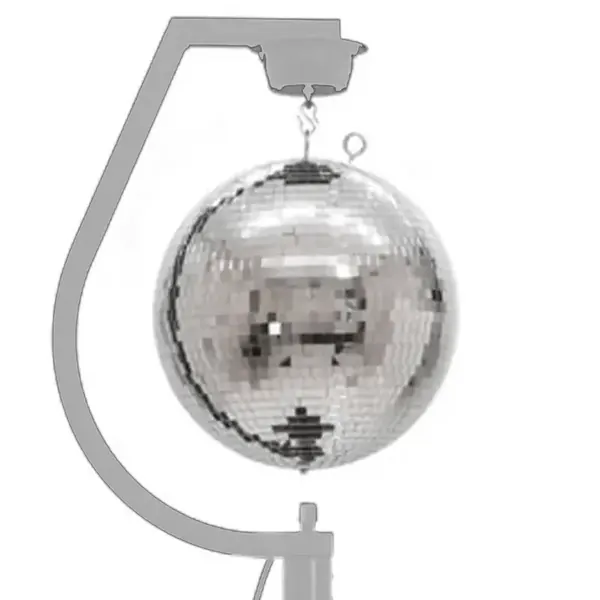 Professionell montierte Disco-Kugel